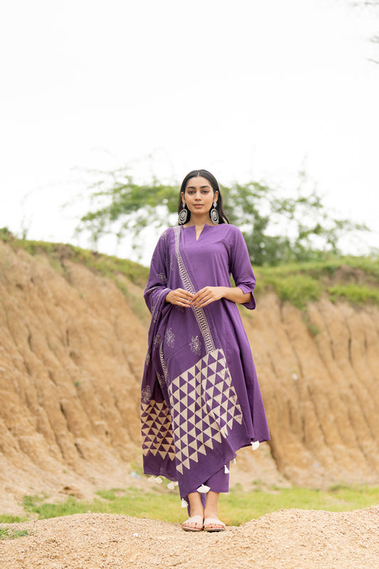 Wildberry Kurta Set with Dupatta
