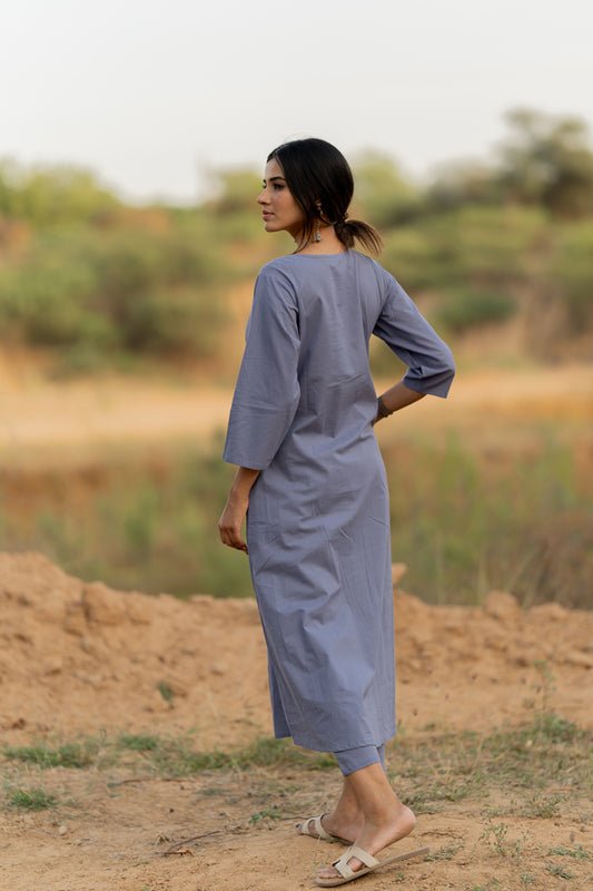 Iris Blue Kurta Set
