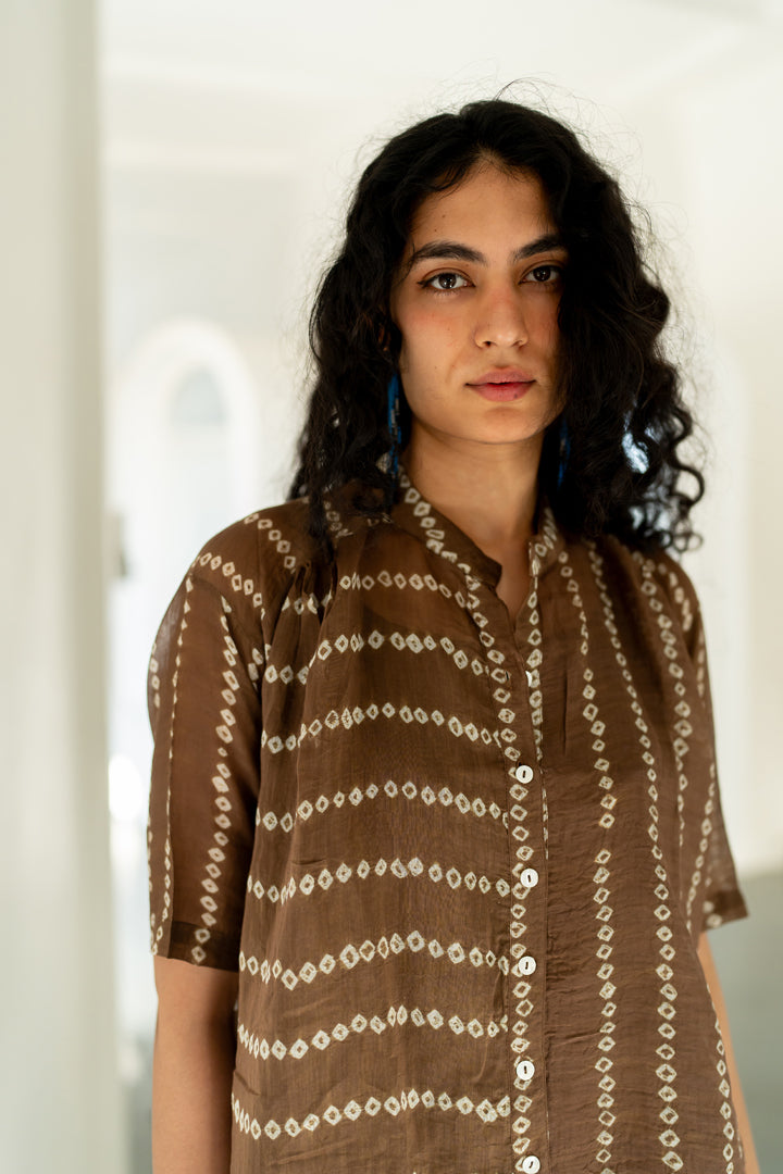 Rosewood Bandhej Tunic