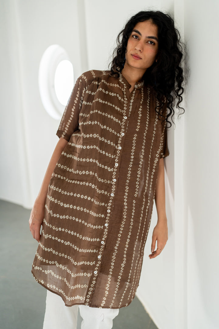 Rosewood Bandhej Tunic