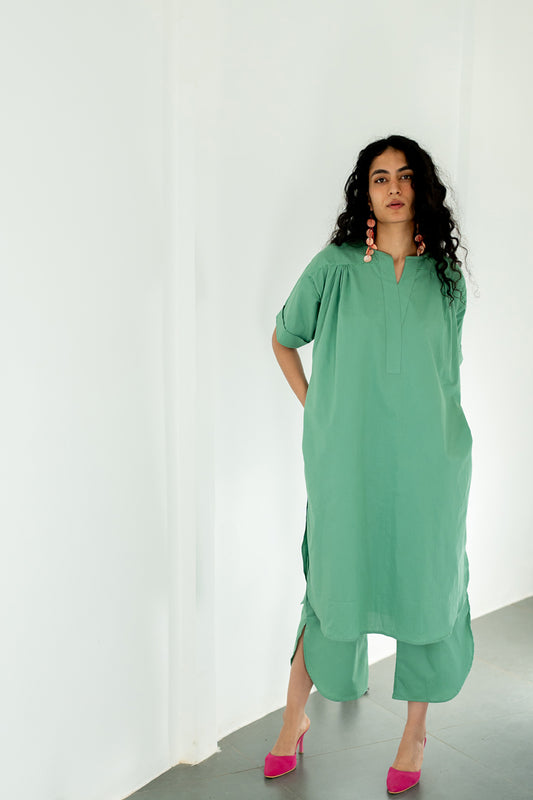 Meadows green Tunic with Pants