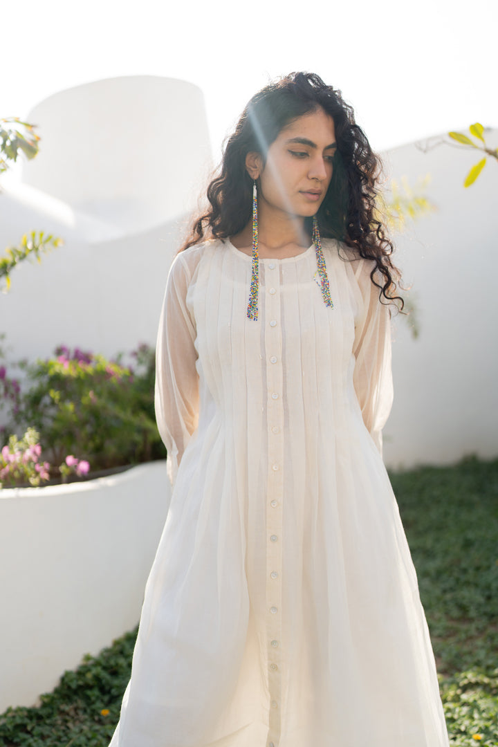 Dewy Mist Pleated Kurta