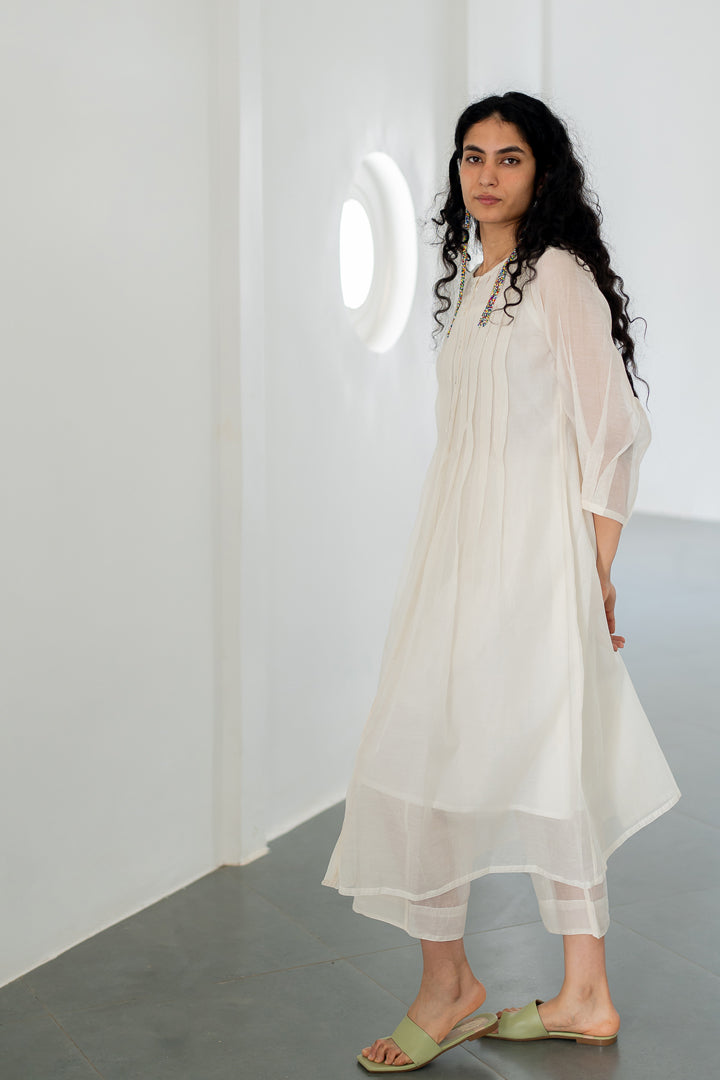 Dewy Mist Pleated Kurta