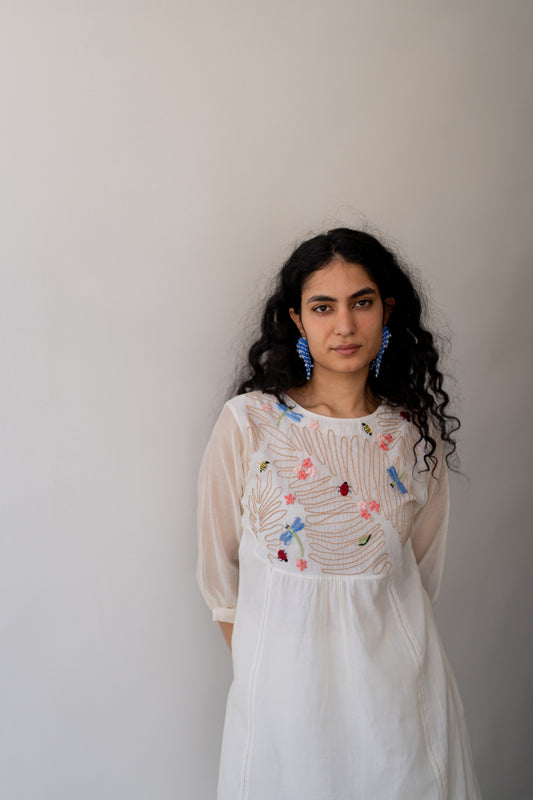 Morning Garden Chanderi Kurta and Palazzos Set