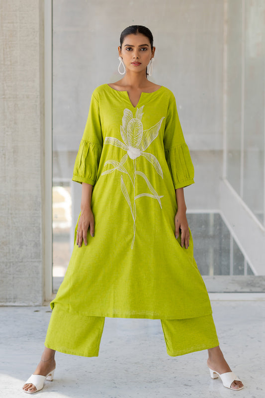 Matcha Bloom Kurta