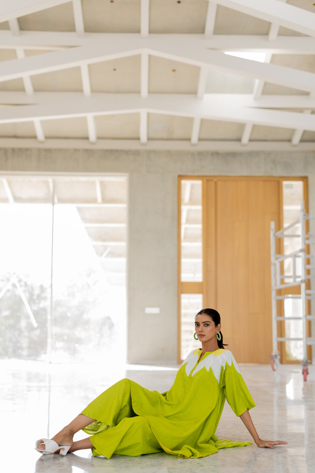 Green Sunflower Applique Co-Ord Set