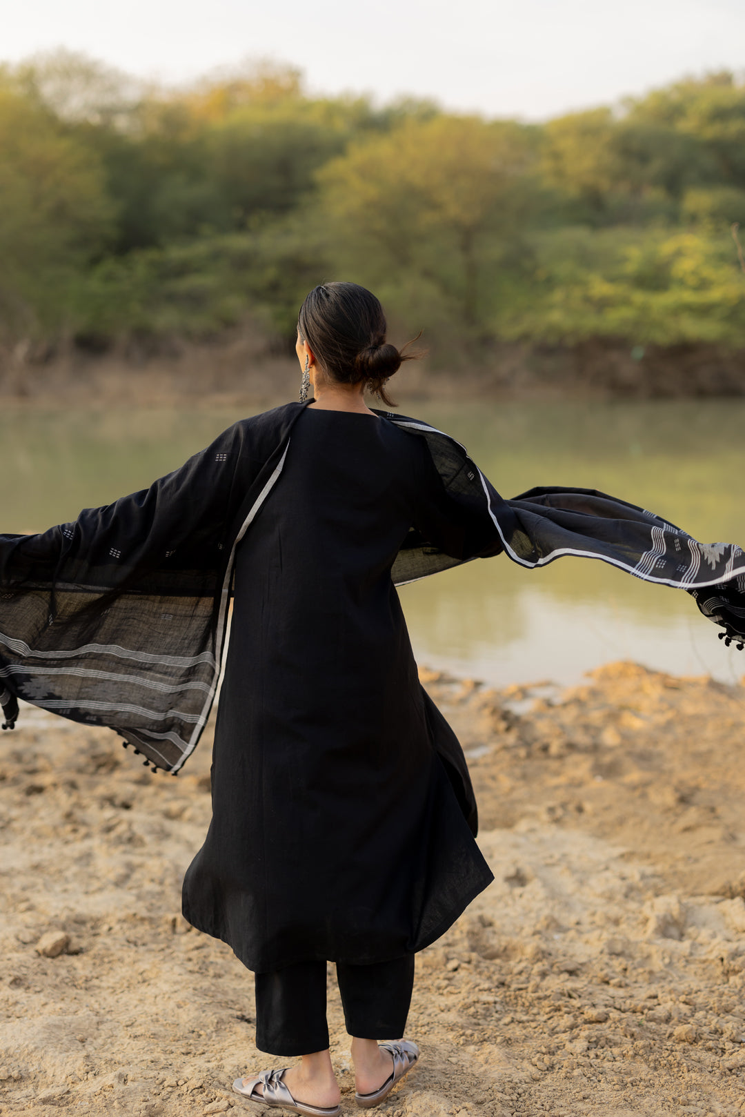 Noir Elegance Kurta Set