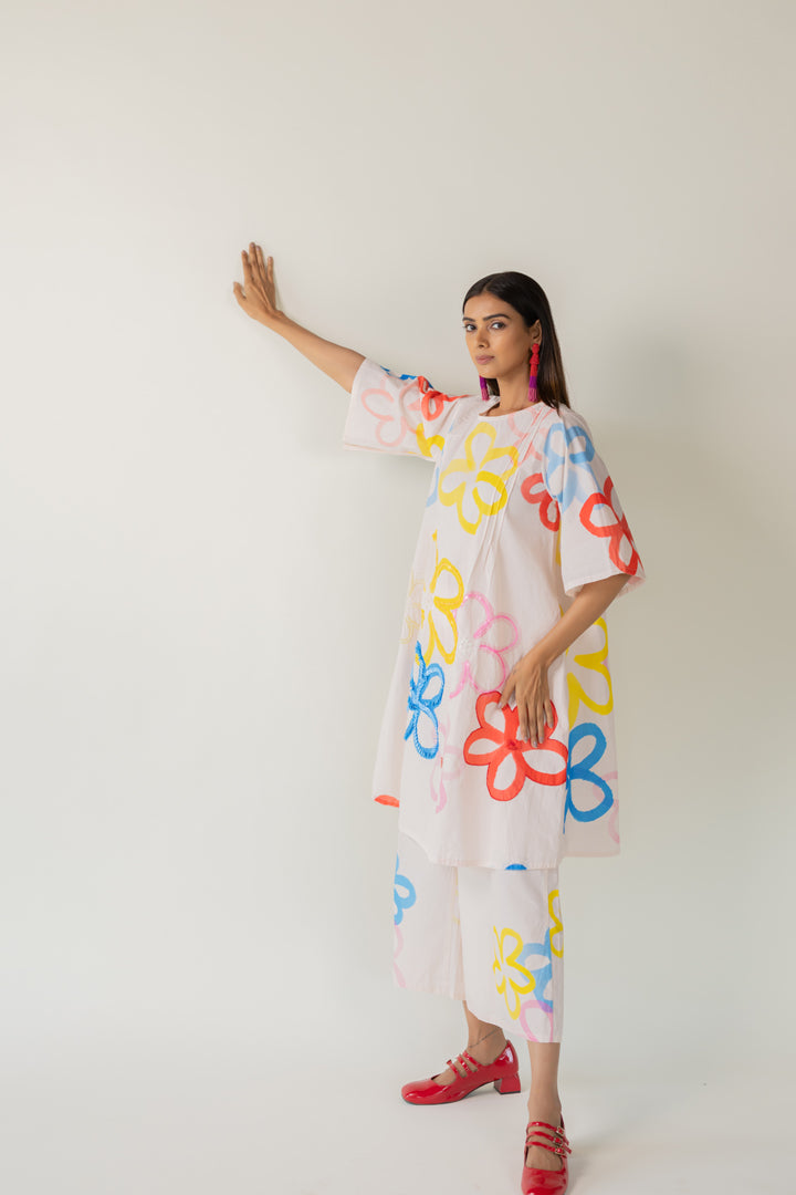 Bubble Bloom Embroidered Tunic