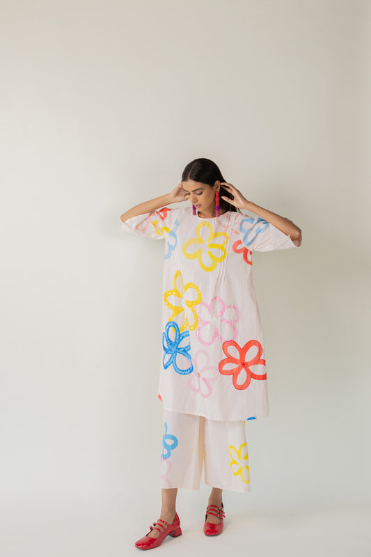 Bubble Bloom Embroidered Tunic