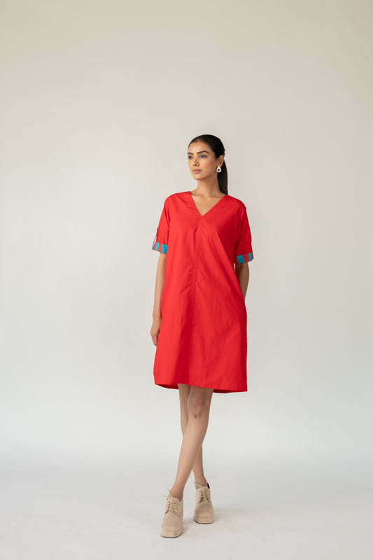 Scarlet Pop Shift Dress