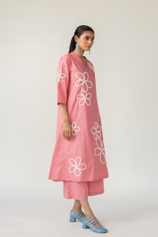 Dusky Bloom Kurta Co-Ord
