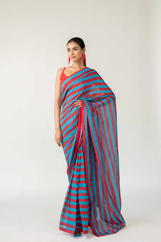 Metro Stripes Saree