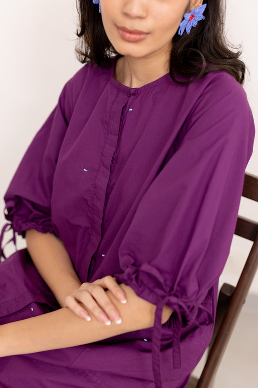 Jaamun Button-Down Tunic Set