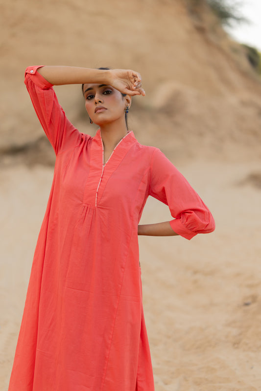 Salmon Pink Kurta