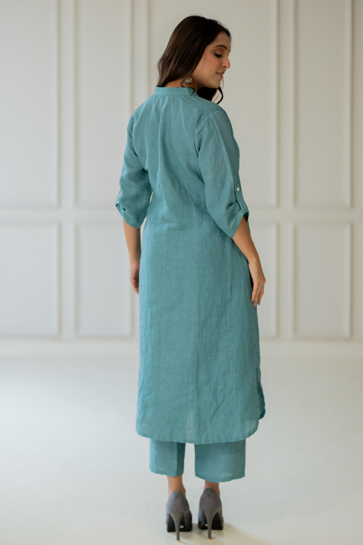 Paradiso Linen Kurta Set