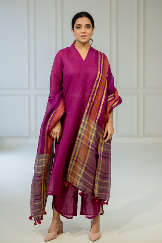 Burgundy Bliss Kurta Set