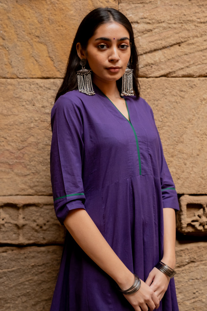 Purple grape kurta set