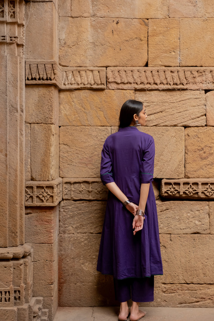 Purple grape kurta set