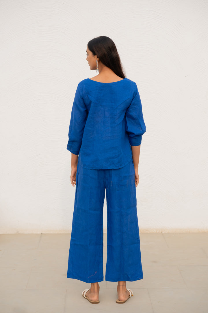 Sapphire Linen Top