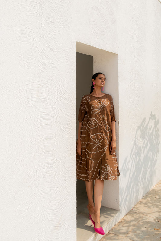 Rosewood Bandhani Dress