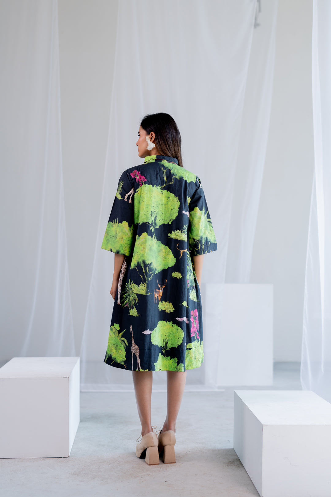 Masai Safari Poplin Dress