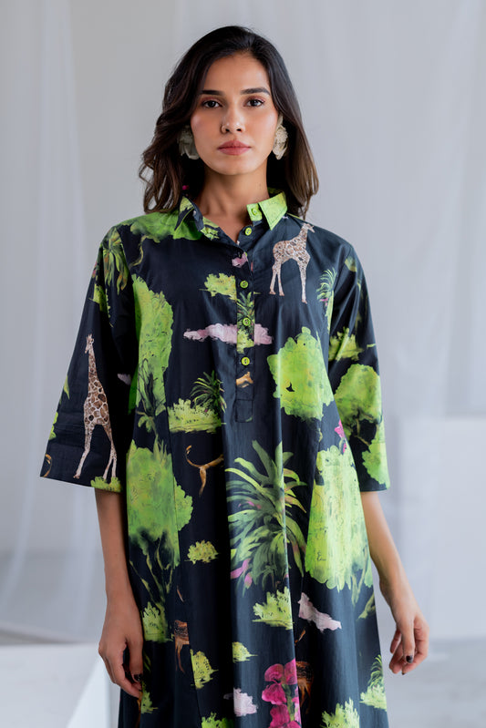 Masai Safari Poplin Dress