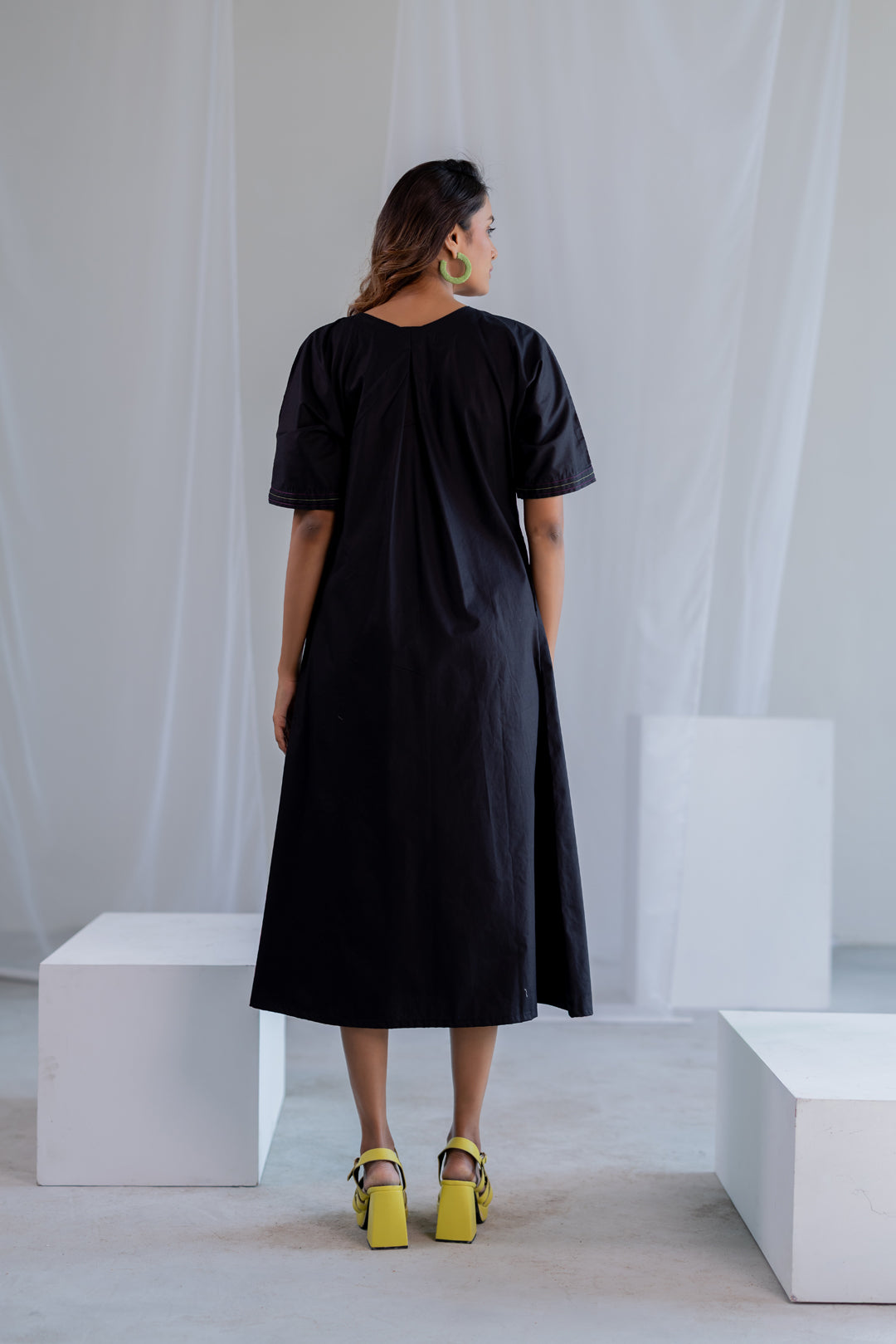 Flowers on Embers Applique Dress