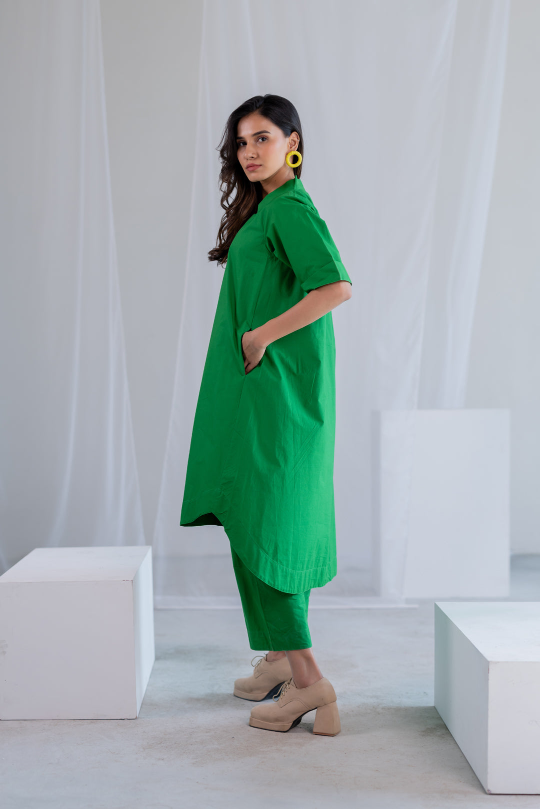 Deep Moss Kurta Set