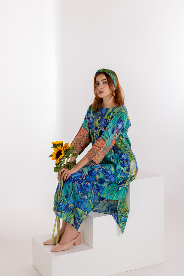 Iris Blooms Kurta