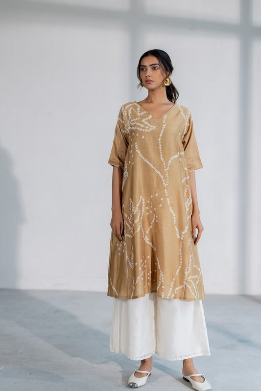 Terra Bandhani Kurta Set
