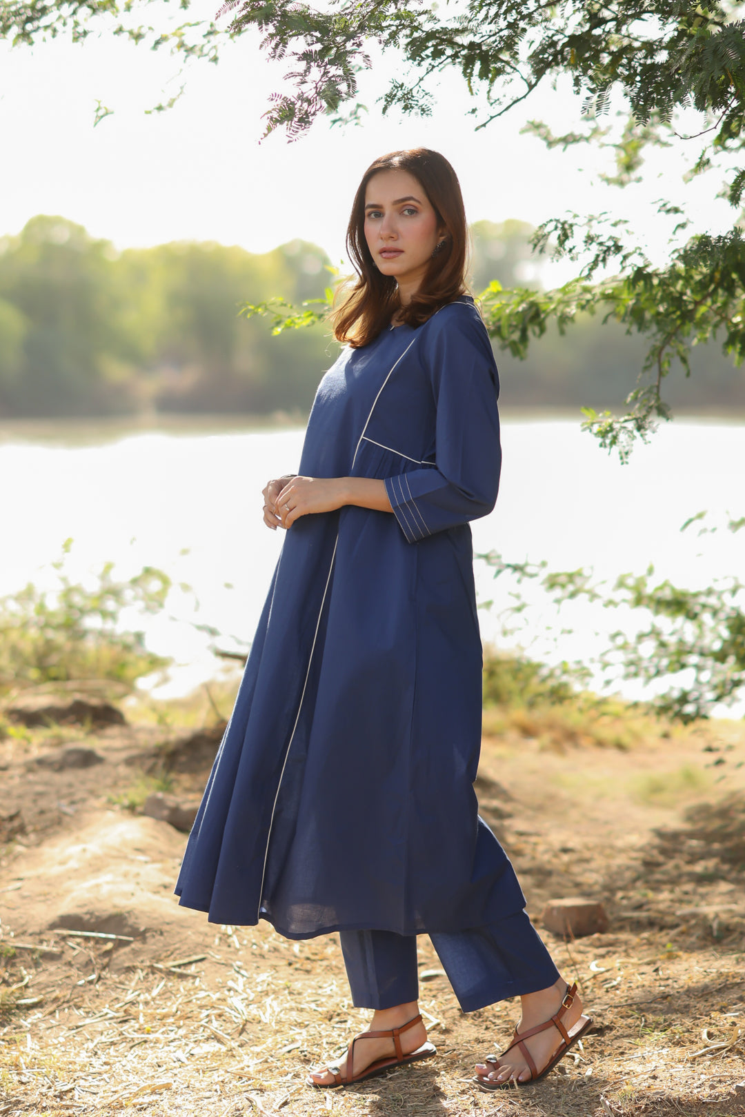 Monsoon Blue Kurta Set