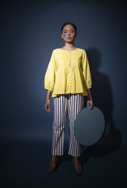 Yellow Top and Pants Set