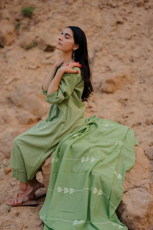 Leaf Green Kurta Set