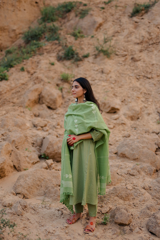 Leaf Green Dupatta