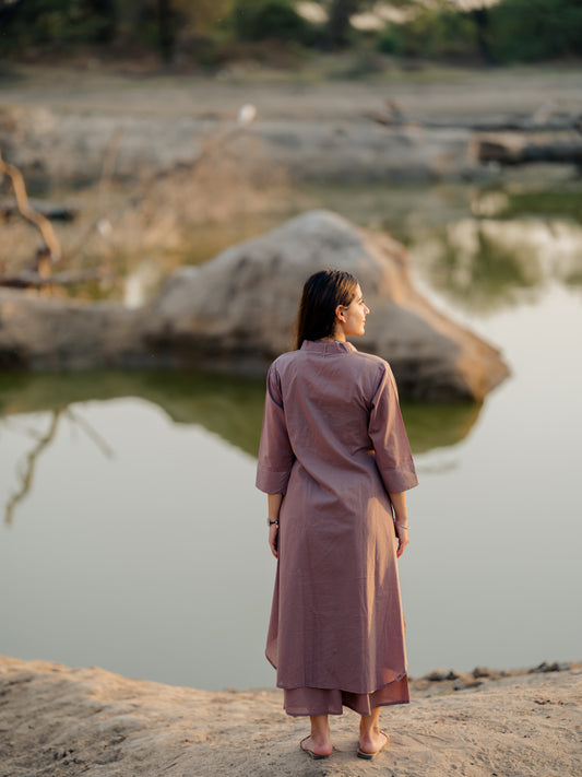 Mauve kurta set