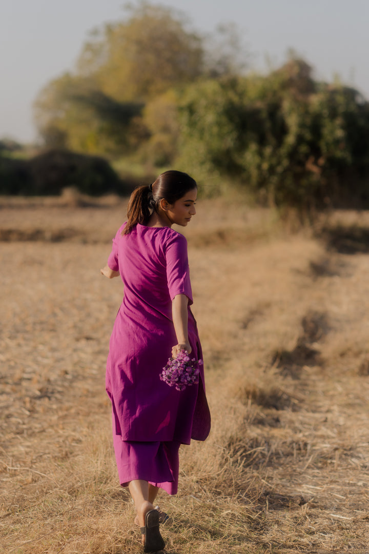 Plum Purple kurta set