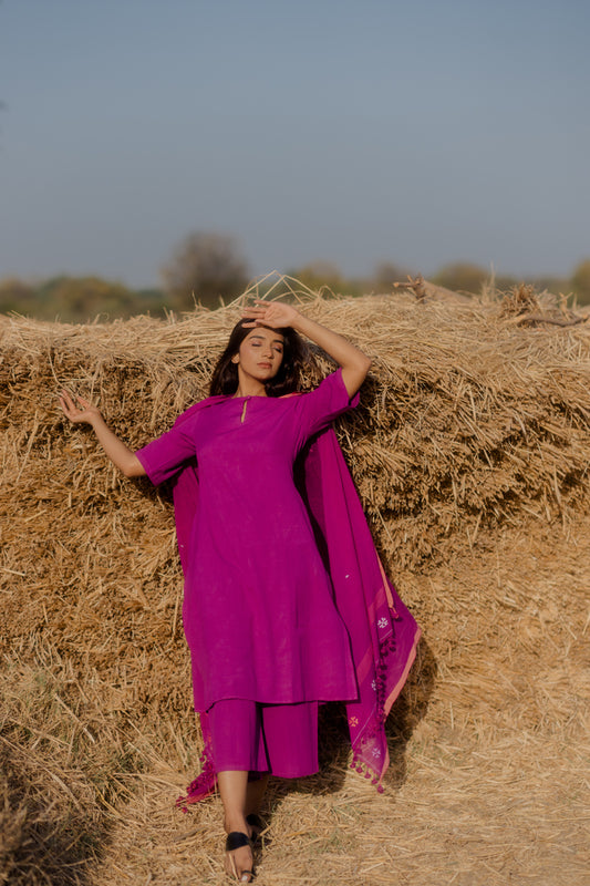 Plum Purple kurta set