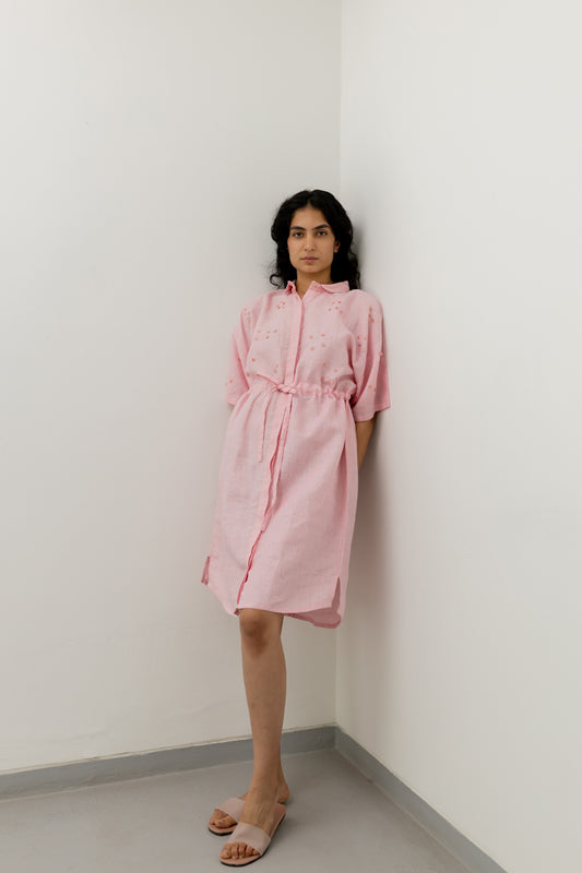 Bubblegum Pink Shirt Dress