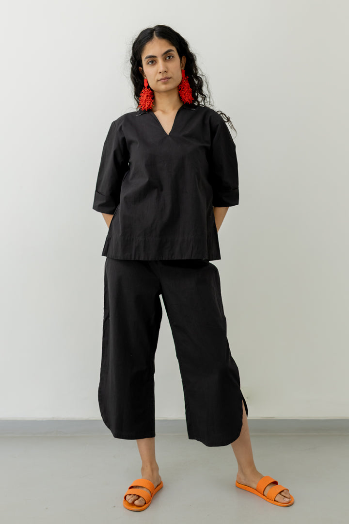 Black Poplin Co ord