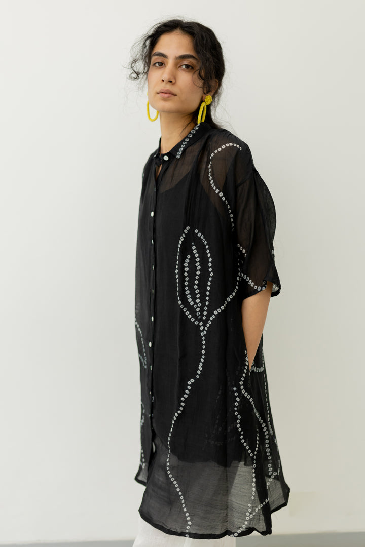 Black Bandhani Tunic