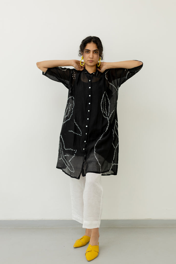 Black Bandhani Tunic with pants