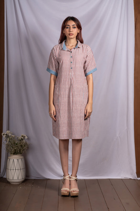 Crimson Sky Striped Tunic