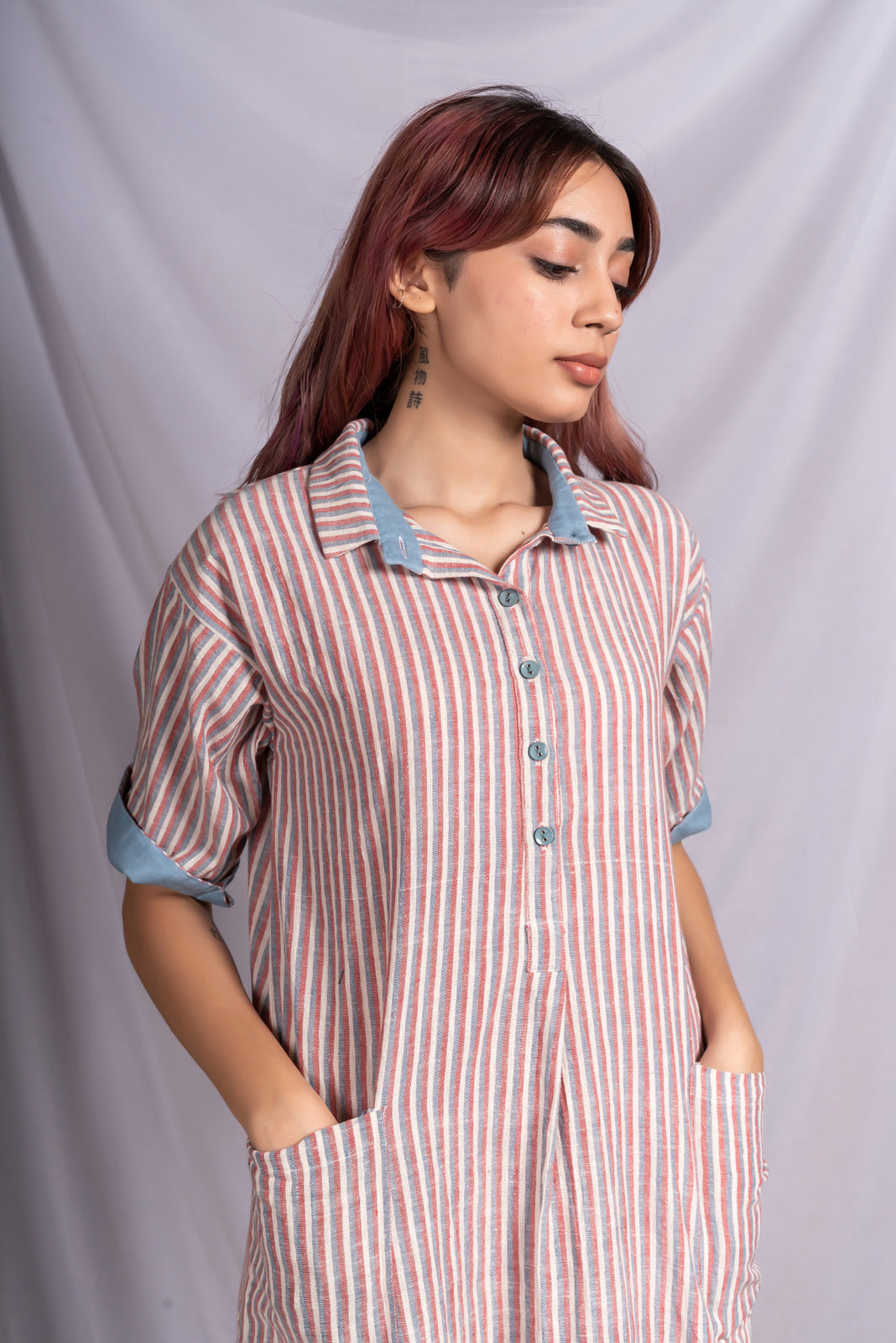 Crimson Sky Striped Tunic