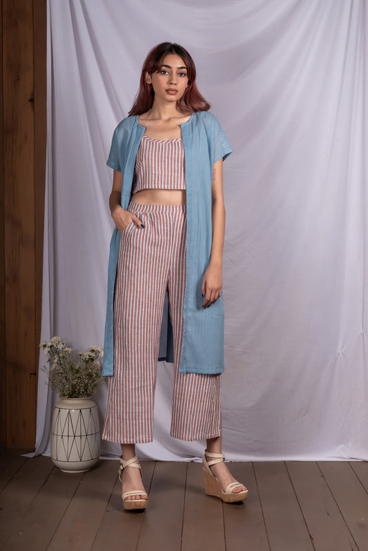 Crimson Sky Striped Pants