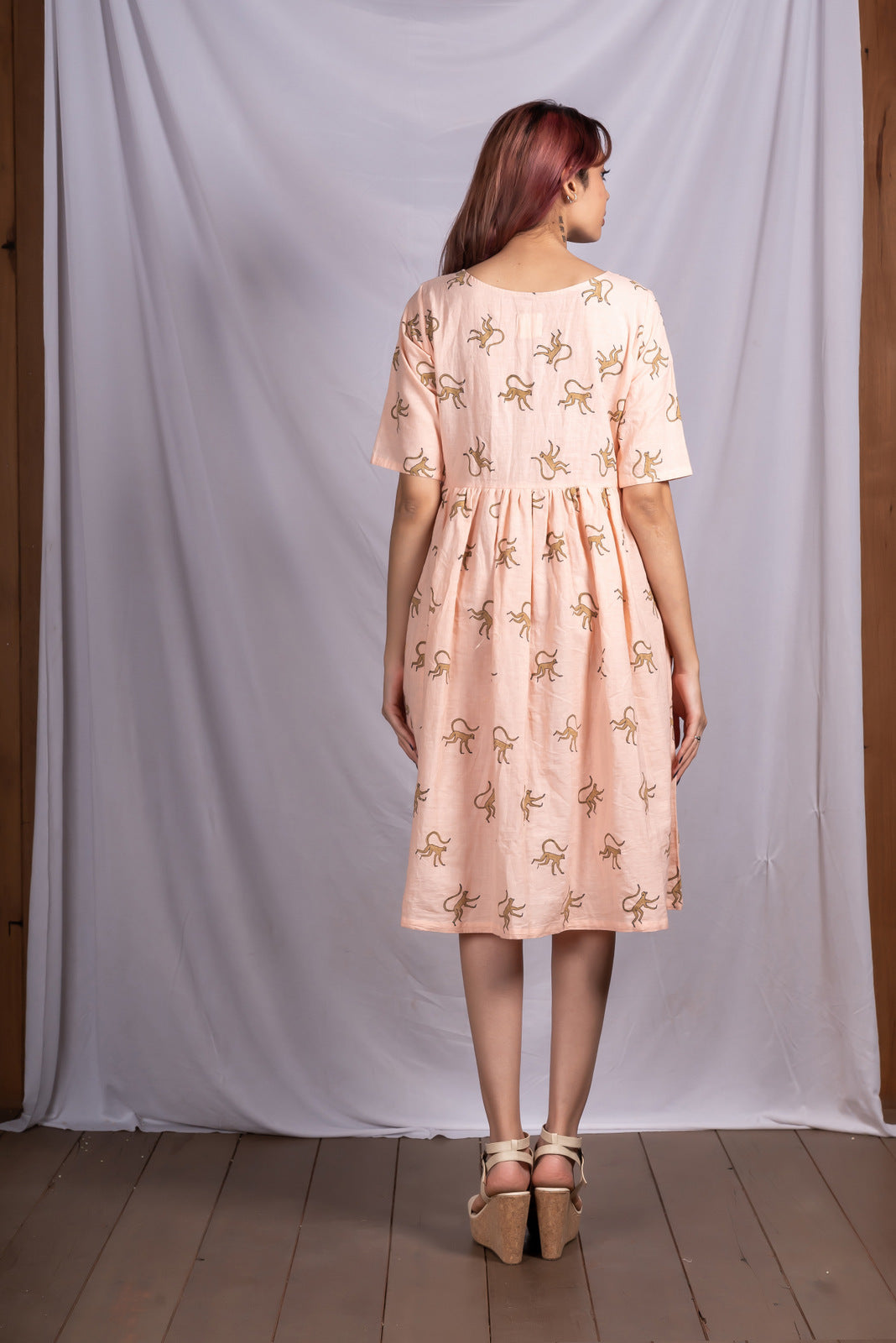 Busy monkeys gathered dress