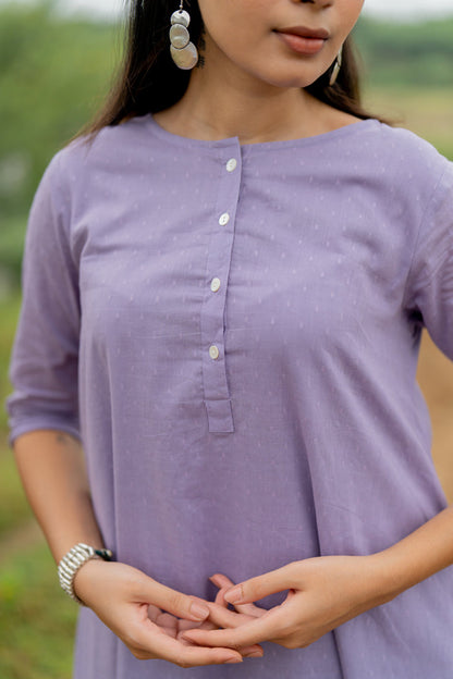 Pale Purple Kurta Set