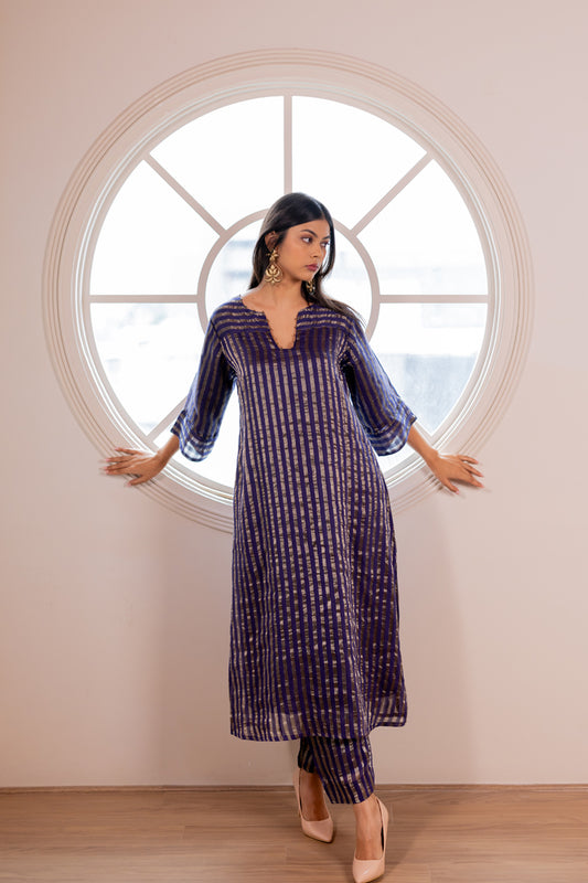 Reyna Striped Kurta Set