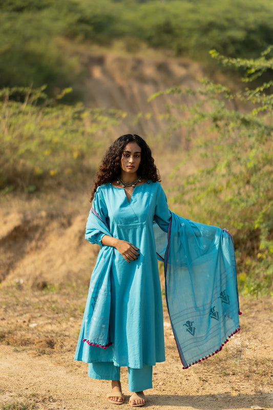 Maya Blue Kurta Set