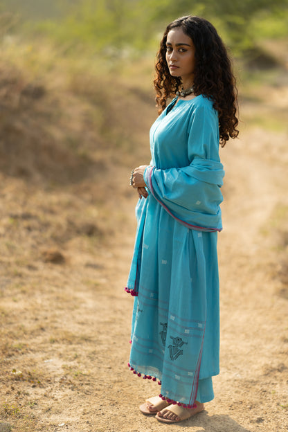 Maya Blue Kurta Set