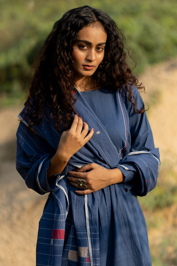 Earthy Blue Kurta Set